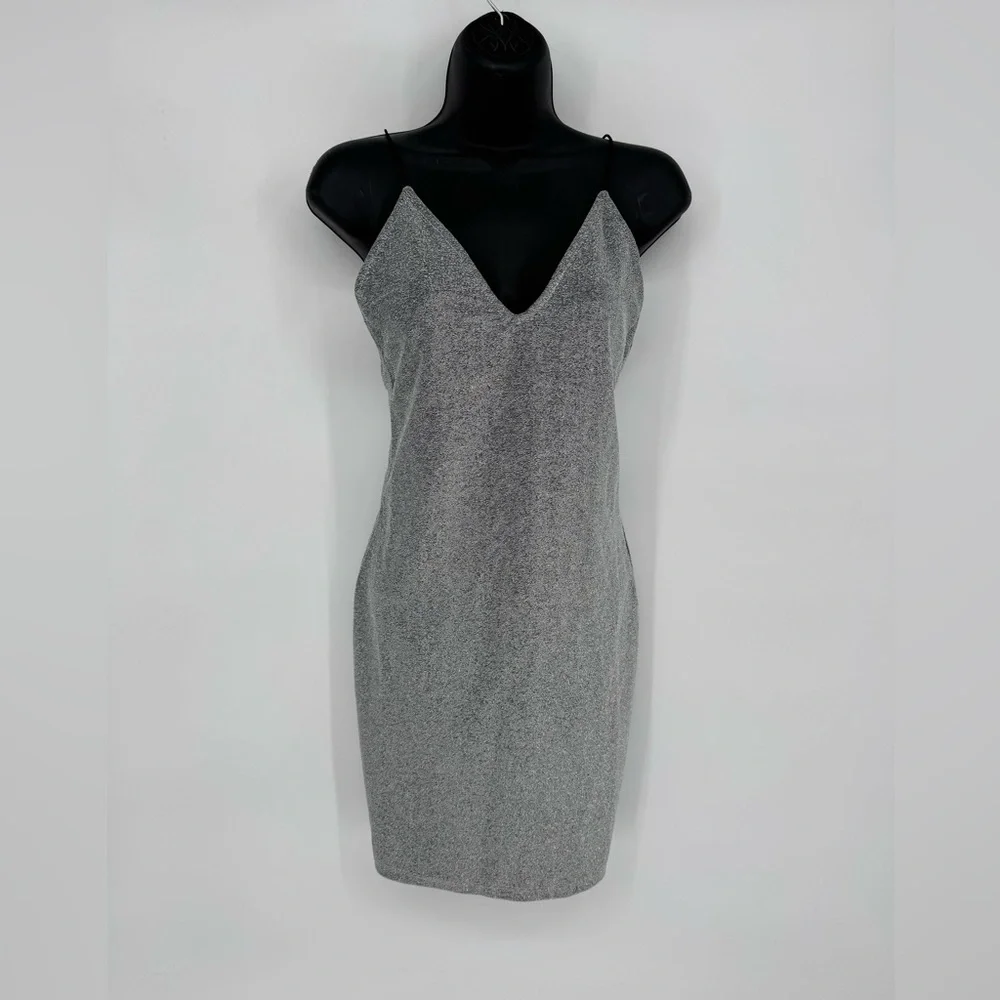 h&m grey bodycon dress Women's Light grey Seam-detail bodycon dress